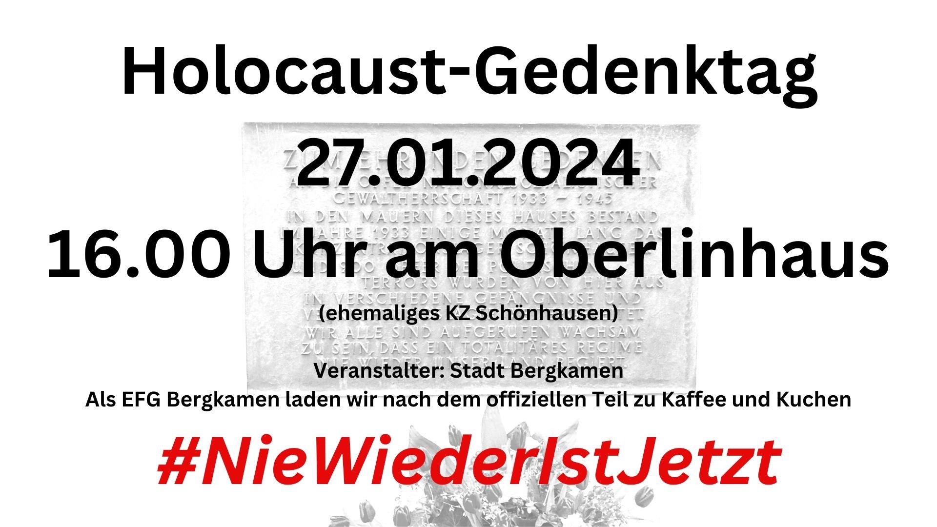 Holocaust Gedenktag am 27.01.2024